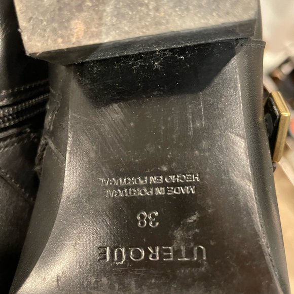 Ankle Boots UTERQUE in Genuine LEATHER EU size 38 US Size 7 - 7 1/2 - Picture 6 of 6